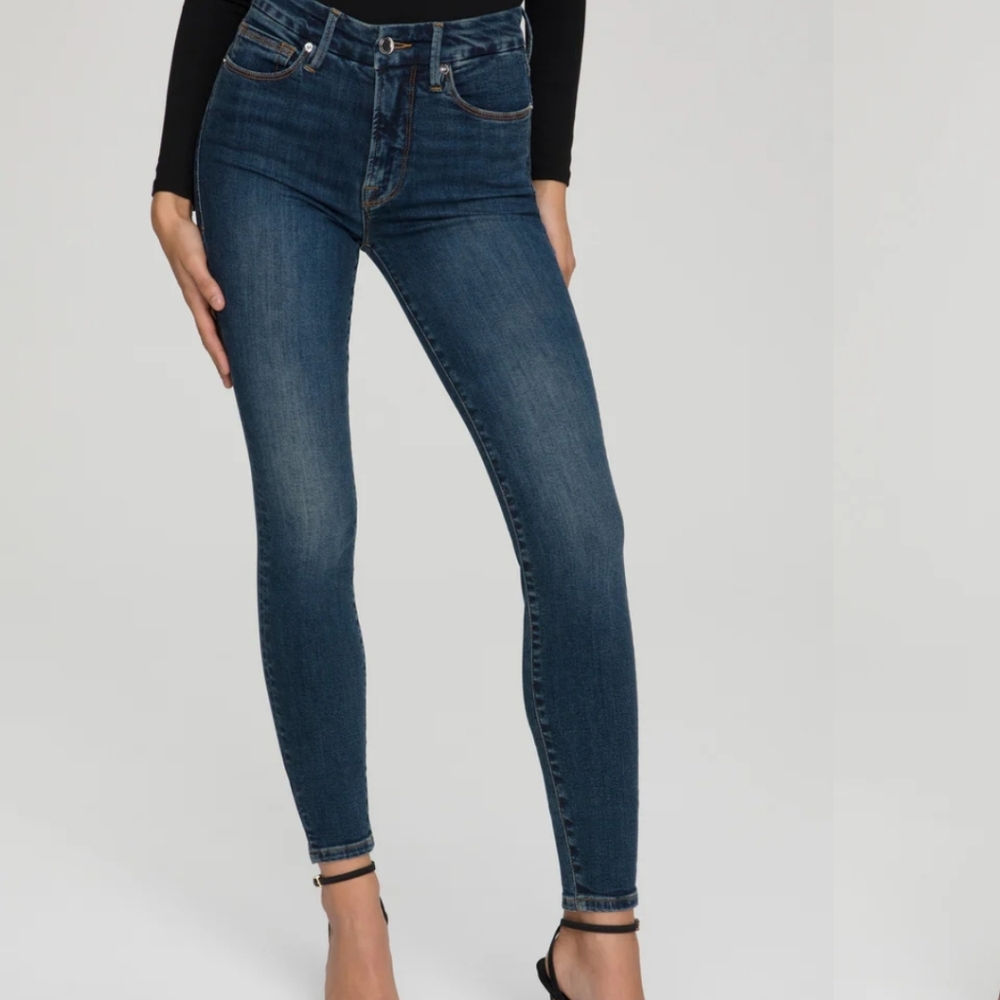 Good American skinny blue jeans furs size 6-12
